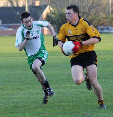 Action from the under 18 county league semi-final against Saint Eunan's.