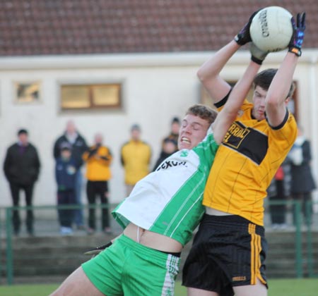 Action from the under 18 county league semi-final against Saint Eunan's.