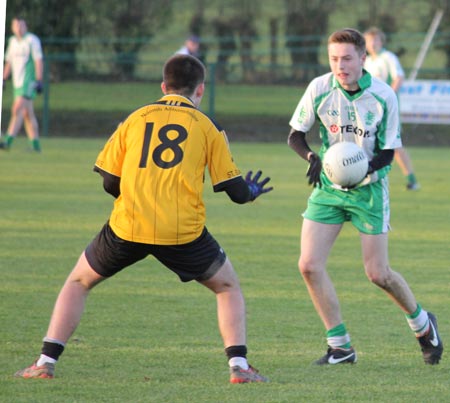 Action from the under 18 county league semi-final against Saint Eunan's.