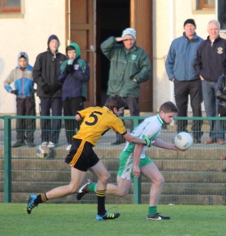 Action from the under 18 county league semi-final against Saint Eunan's.