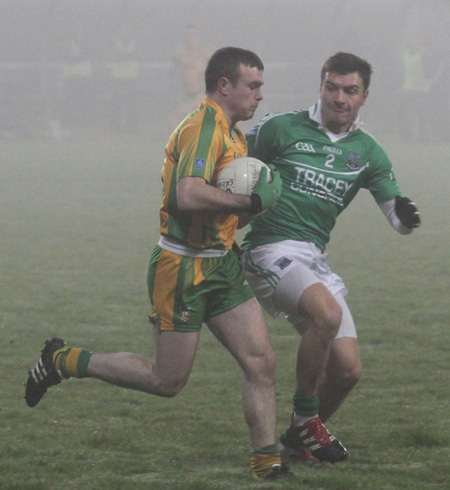 Action from the national football league match against Armagh.