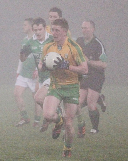 Action from the national football league match against Armagh.