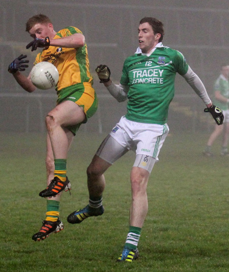 Action from the national football league match against Armagh.