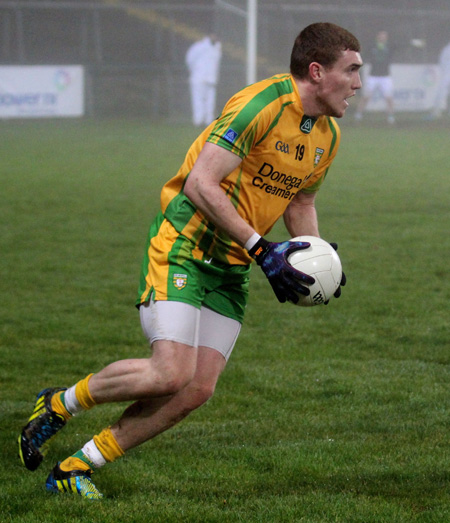 Action from the national football league match against Armagh.