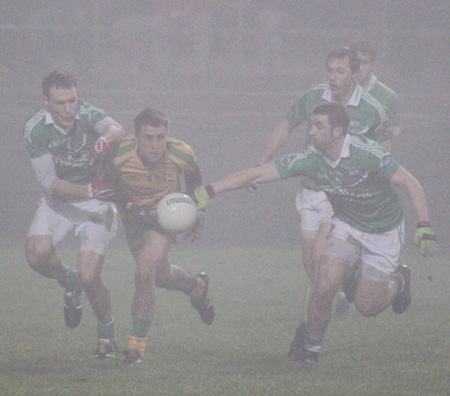 Action from the national football league match against Armagh.