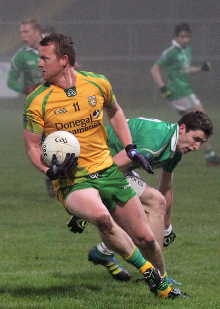 Action from the national football league match against Armagh.