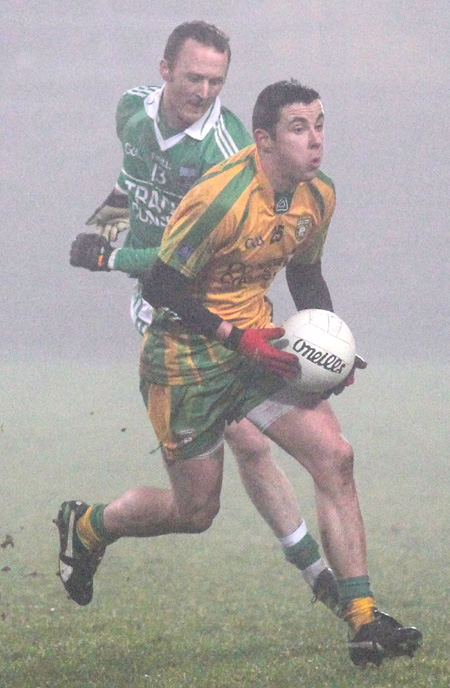 Action from the national football league match against Armagh.