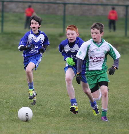 Action from the under 14 league game between Aodh Ruadh and Four Masters.