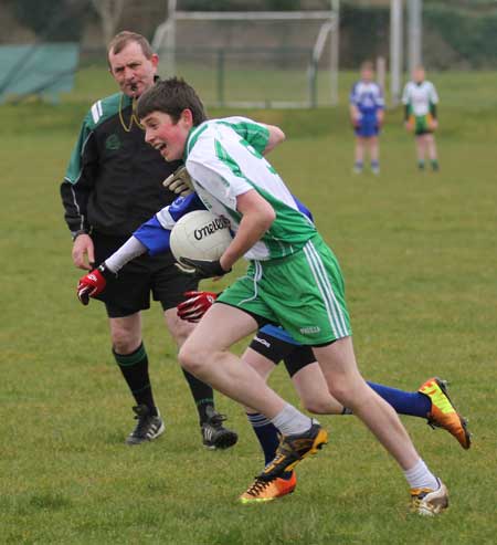 Action from the under 14 league game between Aodh Ruadh and Four Masters.