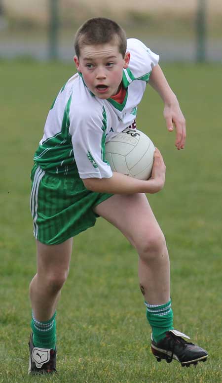 Action from the under 14 league game between Aodh Ruadh and Four Masters.