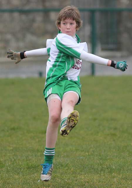 Action from the under 14 league game between Aodh Ruadh and Four Masters.