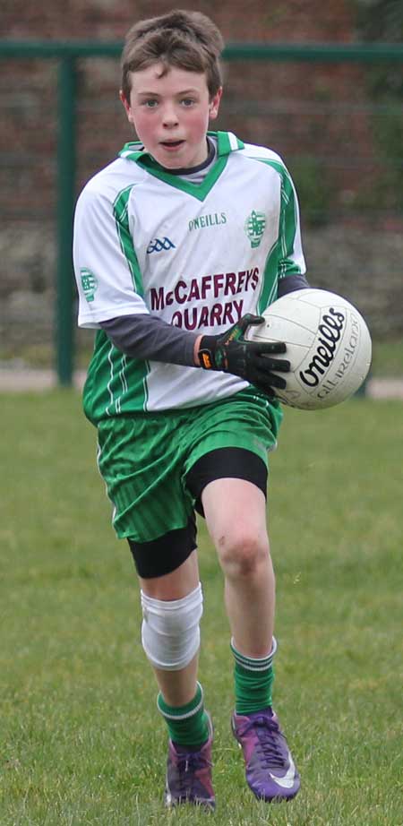 Action from the under 14 league game between Aodh Ruadh and Four Masters.