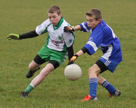 Action from the under 14 league game between Aodh Ruadh and Four Masters.