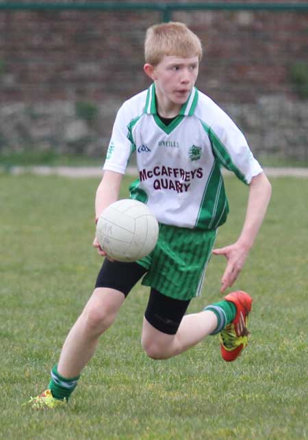 Action from the under 14 league game between Aodh Ruadh and Four Masters.