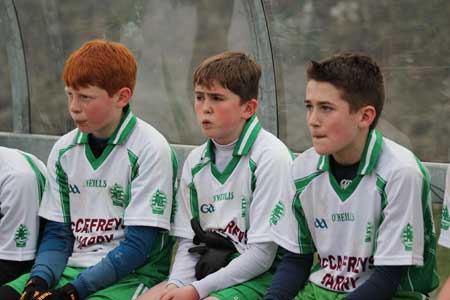 Action from the under 14 league game between Aodh Ruadh and Four Masters.