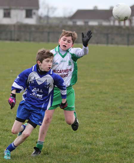 Action from the under 14 league game between Aodh Ruadh and Four Masters.