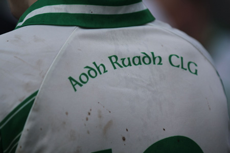 Action from the challenge match between Aodh Ruadh and Derrygonnelly Harps.