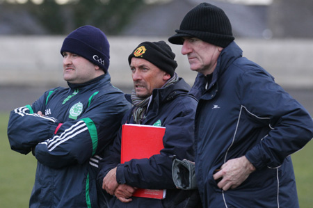 Action from the challenge match between Aodh Ruadh and Derrygonnelly Harps.