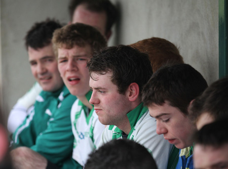 Action from the challenge match between Aodh Ruadh and Urney.