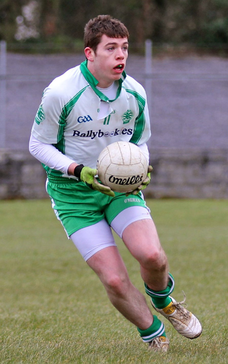 Action from the challenge match between Aodh Ruadh and Urney.