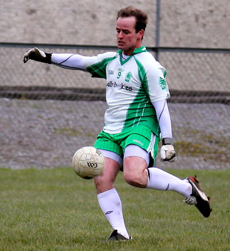 Action from the challenge match between Aodh Ruadh and Urney.