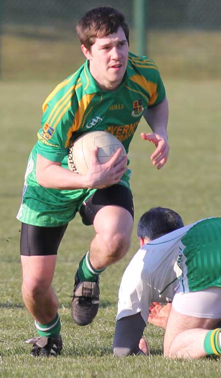 Action from the reserve division 3 senior game against Saint Naul's.