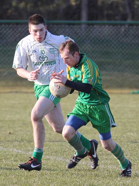 Action from the reserve division 3 senior game against Saint Naul's.