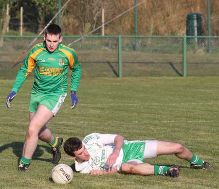 Action from the reserve division 3 senior game against Saint Naul's.