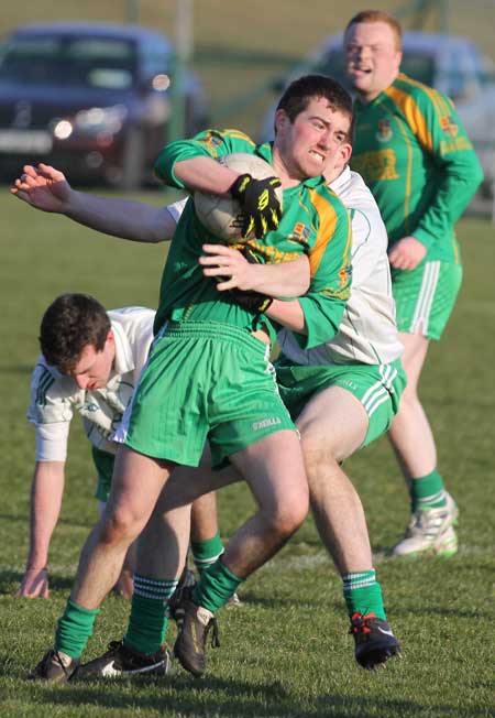 Action from the reserve division 3 senior game against Saint Naul's.