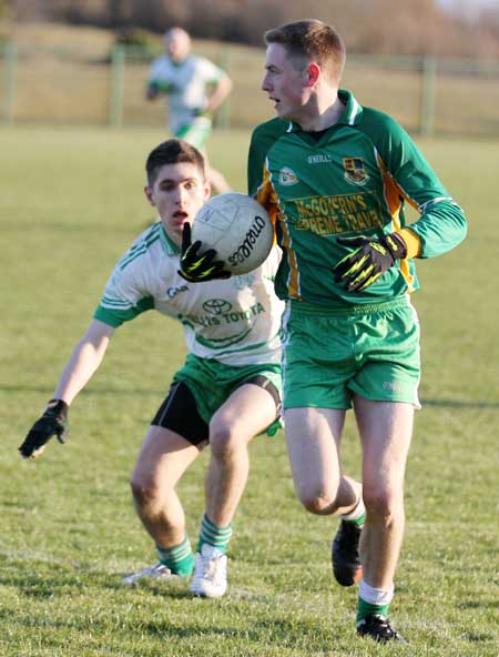 Action from the division 3 senior game against Saint Naul's.