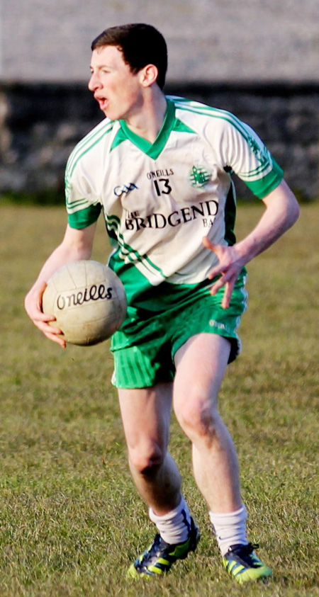 Action from the reserve division 3 senior game against Naomh Colmcille.