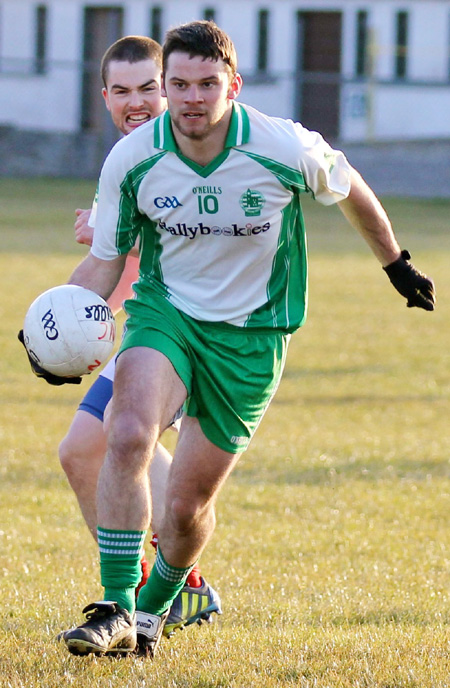 Action from the  division 3 senior game against Naomh Colmcille.