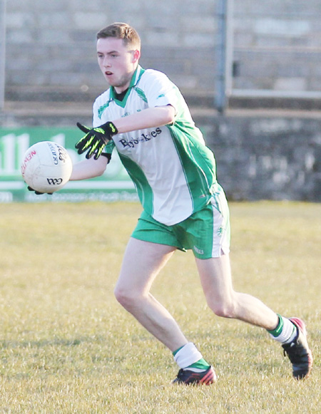 Action from the  division 3 senior game against Naomh Colmcille.