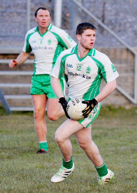 Action from the  division 3 senior game against Naomh Colmcille.