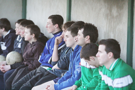 Action from the  division 3 senior game against Naomh Colmcille.