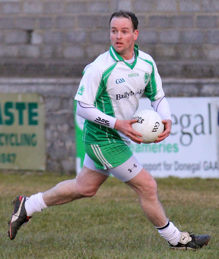 Action from the  division 3 senior game against Naomh Colmcille.