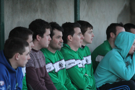 Action from the  division 3 senior game against Naomh Colmcille.