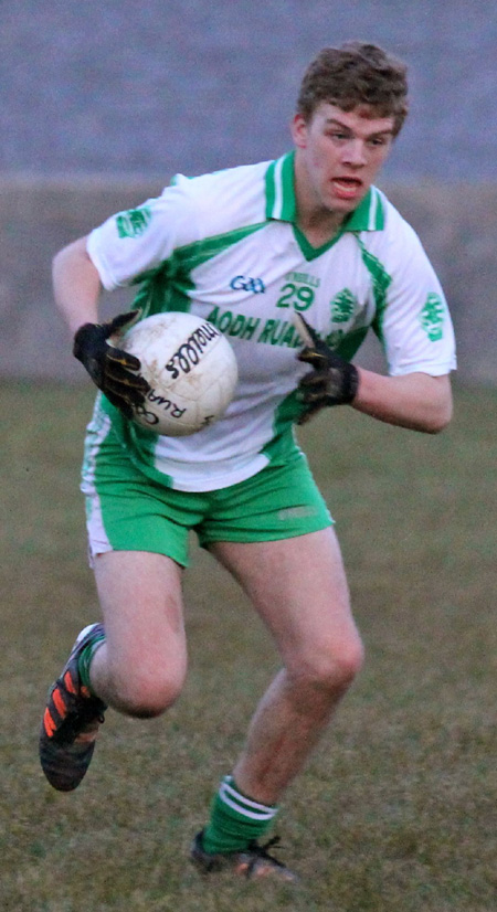 Action from the  division 3 senior game against Naomh Colmcille.