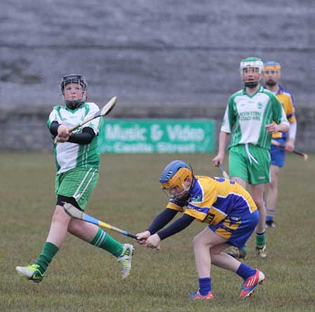 Action from the under 14 league game against Burt.