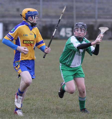 Action from the under 14 league game against Burt.