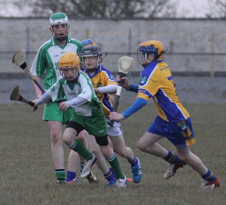 Action from the under 14 league game against Burt.