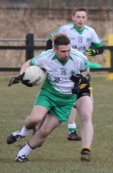 Action from the  division 3 senior game against Naomh Padraig, Lifford.