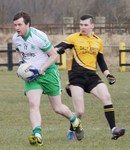 Action from the  division 3 senior game against Naomh Padraig, Lifford.