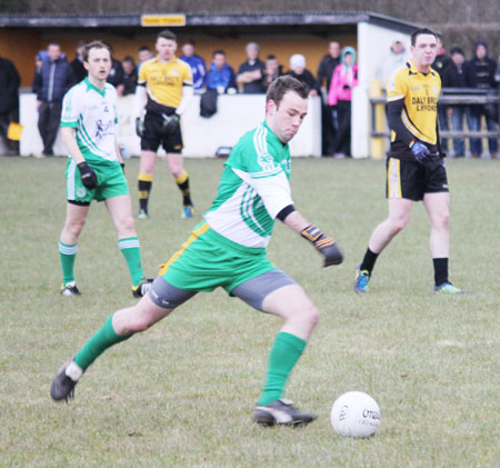 Action from the  division 3 senior game against Naomh Padraig, Lifford.