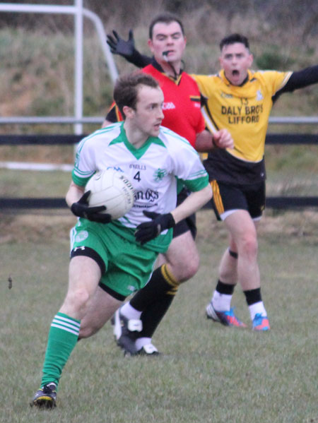 Action from the  division 3 senior game against Naomh Padraig, Lifford.