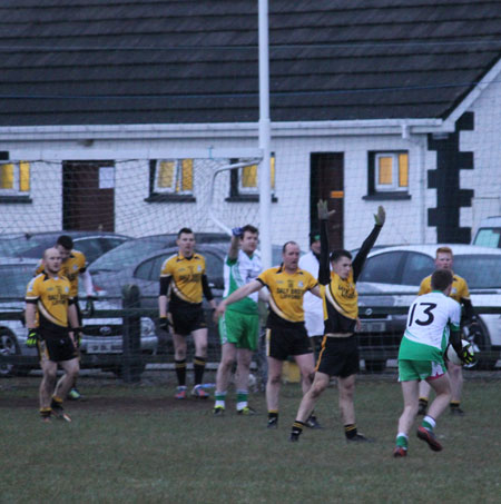 Action from the  division 3 senior game against Naomh Padraig, Lifford.