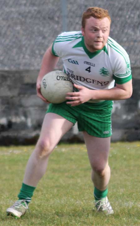 Action from the reserve division 3 senior game against Naomh Columba.