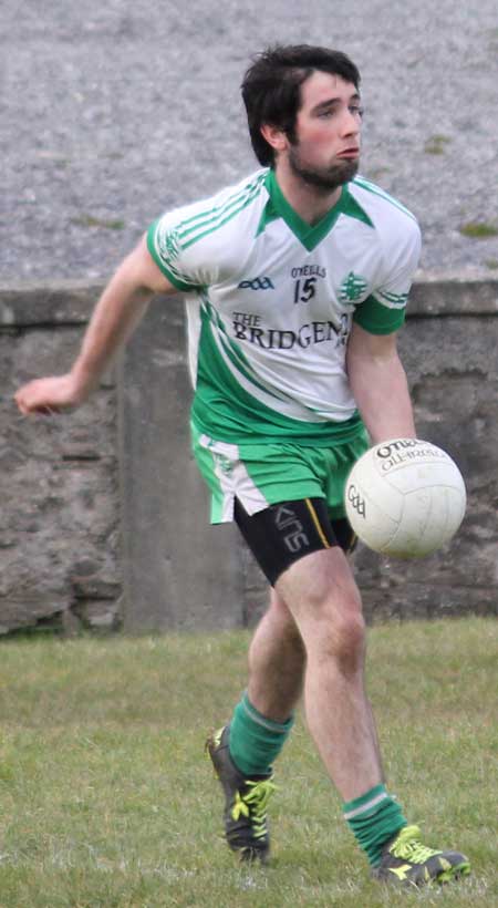 Action from the reserve division 3 senior game against Naomh Columba.