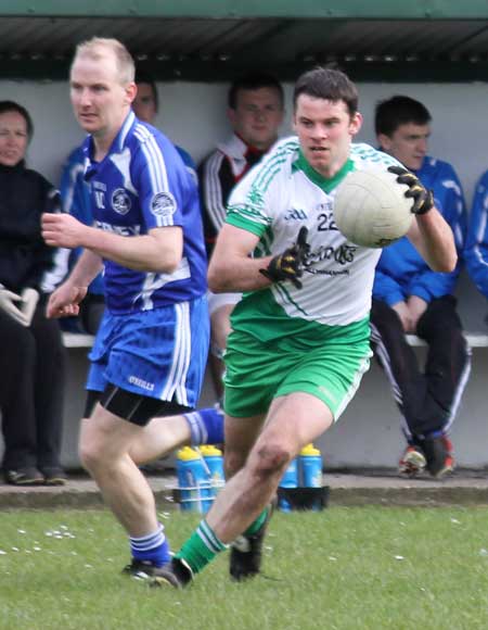 Action from the division three senior football league match against Fanad Gaels.