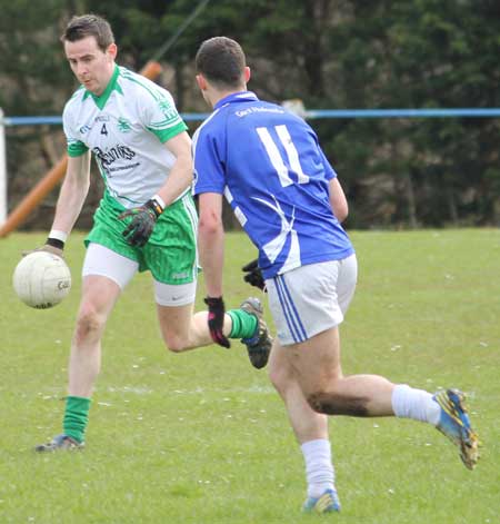 Action from the division three senior football league match against Fanad Gaels.